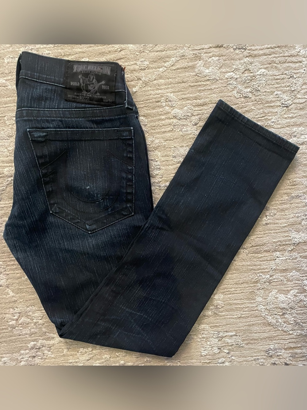 True Religion - cotton blend dark wash jeans Size 33W x32L
